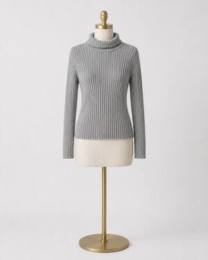 Heather Gray knit Turtleneck